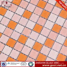 azulejo de mosaico de cristal mezclado del diseño al por mayor de la piscina de China